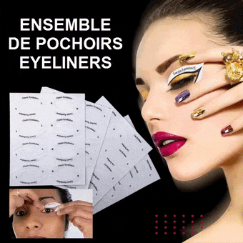 Ensemble De Pochoirs Eyeliners Beauté Produit 