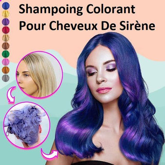 Shampoing Colorant Pour Cheveux De Sirène Madame Cosmetique Violet 